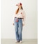 MILKFED. EMBROIDERED DENIM PANTS