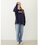 MILKFED. EMBROIDERED DENIM PANTS