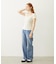 MILKFED. EMBROIDERED DENIM PANTS