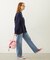MILKFED. EMBROIDERED DENIM PANTS