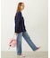 MILKFED. EMBROIDERED DENIM PANTS