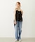 MILKFED. EMBROIDERED DENIM PANTS