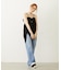 MILKFED. EMBROIDERED DENIM PANTS