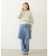 MILKFED. EMBROIDERED DENIM PANTS
