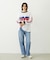 MILKFED. EMBROIDERED DENIM PANTS