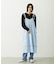 MILKFED. EMBROIDERED DENIM PANTS