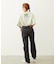 MILKFED. EMBROIDERED DENIM PANTS