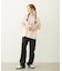 MILKFED. EMBROIDERED DENIM PANTS