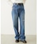 DOODLE EMBROIDERED DENIM PANTS