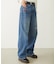 DOODLE EMBROIDERED DENIM PANTS