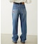 DOODLE EMBROIDERED DENIM PANTS