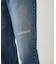 DOODLE EMBROIDERED DENIM PANTS