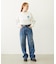 DOODLE EMBROIDERED DENIM PANTS