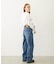 DOODLE EMBROIDERED DENIM PANTS