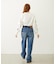 DOODLE EMBROIDERED DENIM PANTS