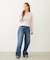 DOODLE EMBROIDERED DENIM PANTS