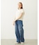 DOODLE EMBROIDERED DENIM PANTS