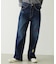 DOODLE EMBROIDERED DENIM PANTS