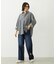 DOODLE EMBROIDERED DENIM PANTS