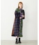 PLAID PATCHWORK SHIRT DRESS