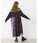PLAID PATCHWORK SHIRT DRESS