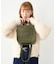 SQUARE PIPING SHOULDER BAG