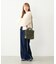 SQUARE PIPING SHOULDER BAG