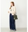 SQUARE PIPING SHOULDER BAG