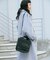 SQUARE PIPING SHOULDER BAG