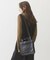 SQUARE PIPING SHOULDER BAG