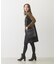 SQUARE PIPING SHOULDER BAG