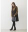 SQUARE PIPING SHOULDER BAG