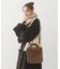 SQUARE PIPING SHOULDER BAG