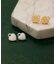 HEART PADLOCK STUD EARRINGS