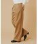 WIDE-LEG TWILL PANTS