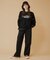 WIDE-LEG TWILL PANTS