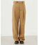 WIDE-LEG TWILL PANTS