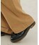 WIDE-LEG TWILL PANTS
