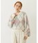 HEART ARGYLE KNIT TOP