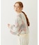 HEART ARGYLE KNIT TOP