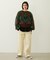 HEART ARGYLE KNIT TOP