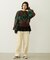 HEART ARGYLE KNIT TOP