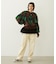 HEART ARGYLE KNIT TOP