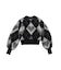 HEART ARGYLE KNIT TOP