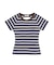 OPEN BACK STRIPE S/S TOP