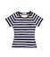 OPEN BACK STRIPE S/S TOP