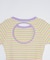 OPEN BACK STRIPE S/S TOP