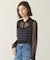 WAVE PATTERN KNIT CAMISOLE