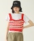 WAVE PATTERN KNIT CAMISOLE