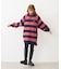 STRIPED TUNIC SWEATSHIRT